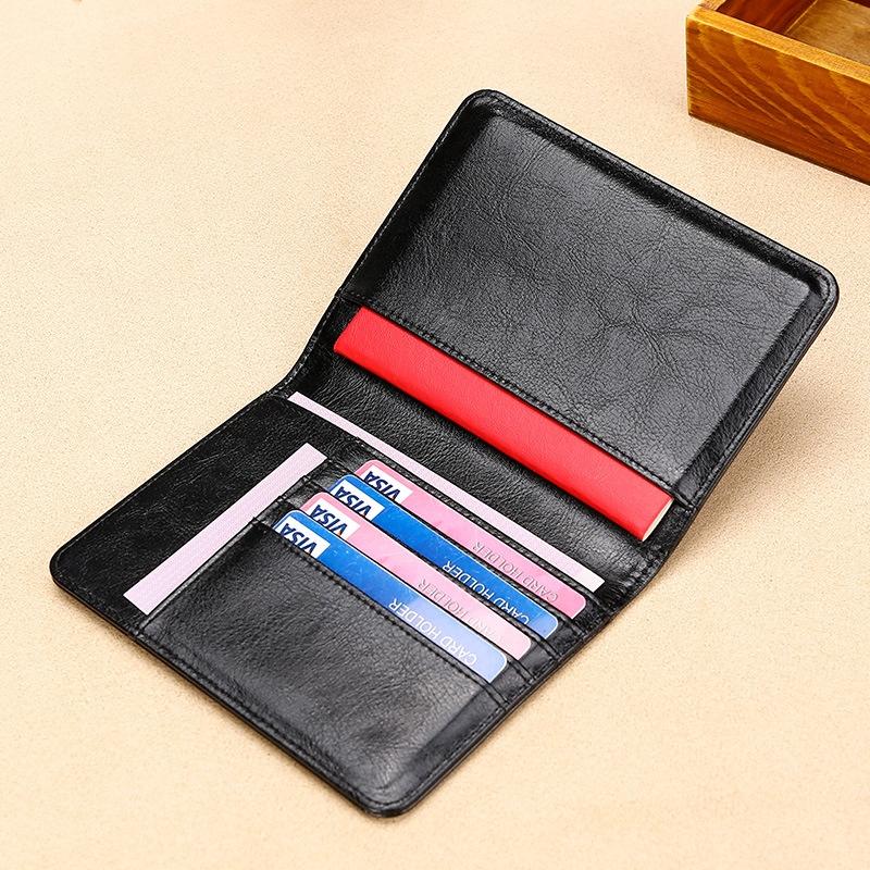 Leather Rfid Passport Holder - Compact and Secure - Red 8