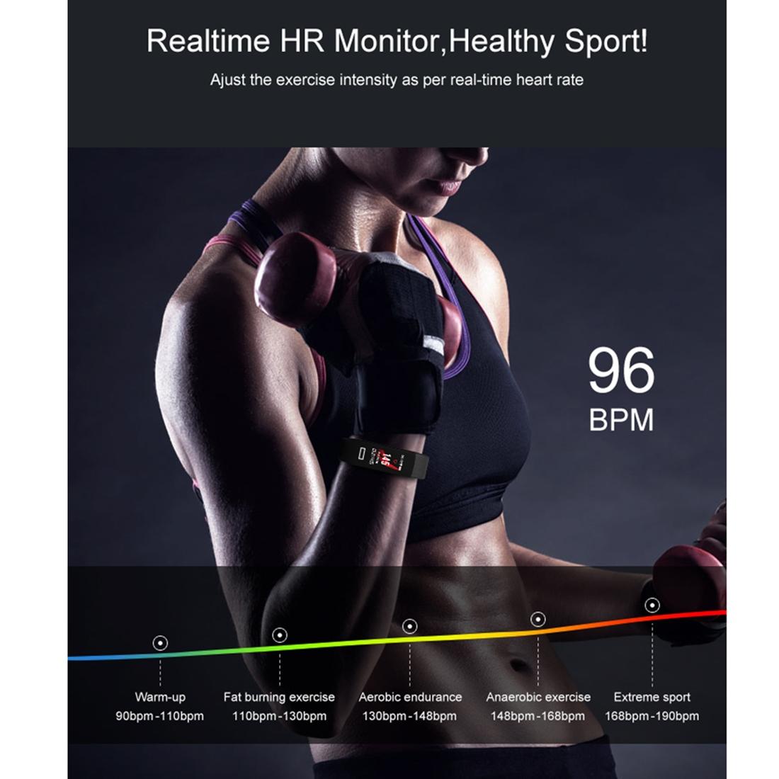 Fitness Tracker With Heart Rate Monitor - Tft Display - Red 8