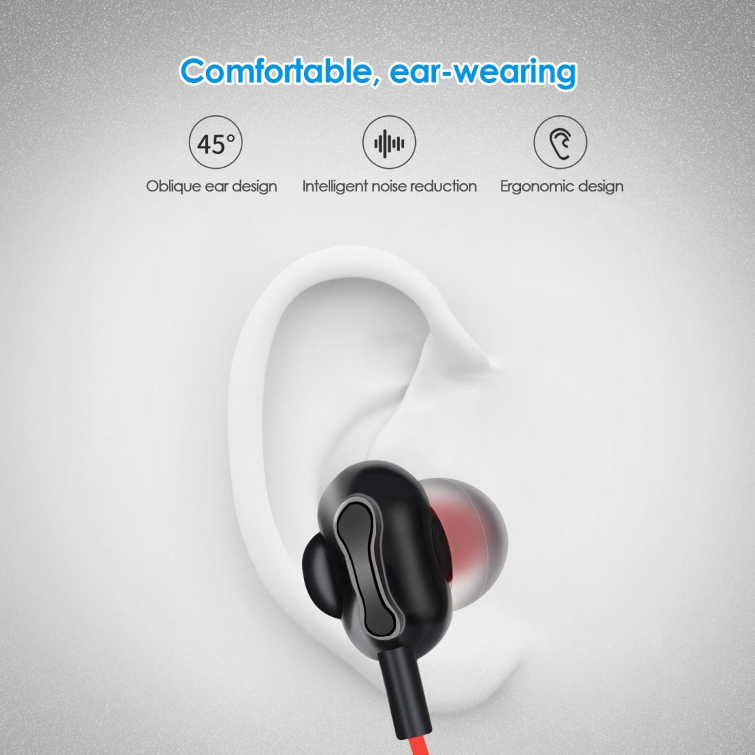 Wireless Bluetooth Earphones with High-fidelity Mic - 5.0 - Red 8