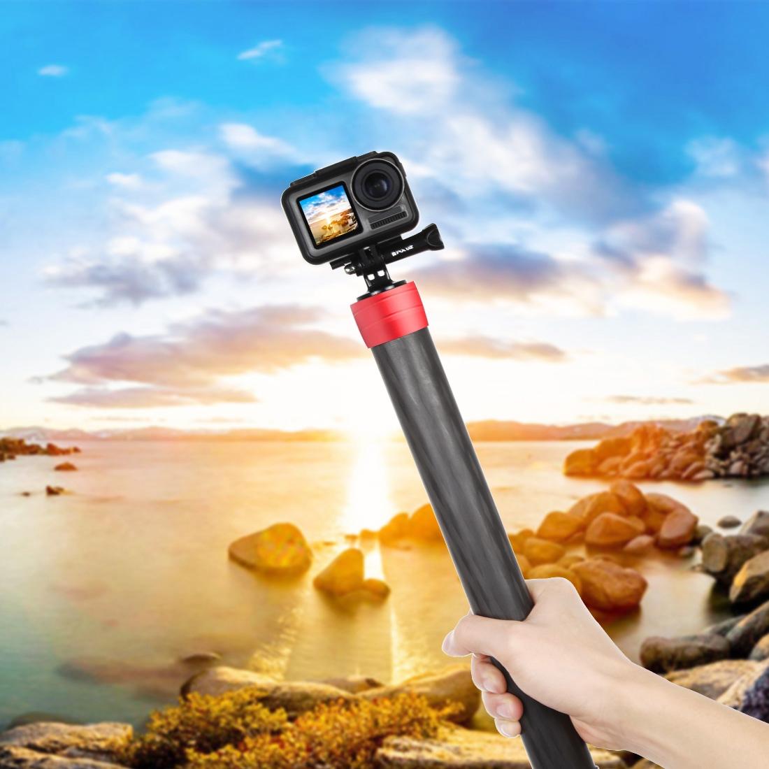 35cm Carbon Fiber Monopod Extension for Gimbal - Red 7
