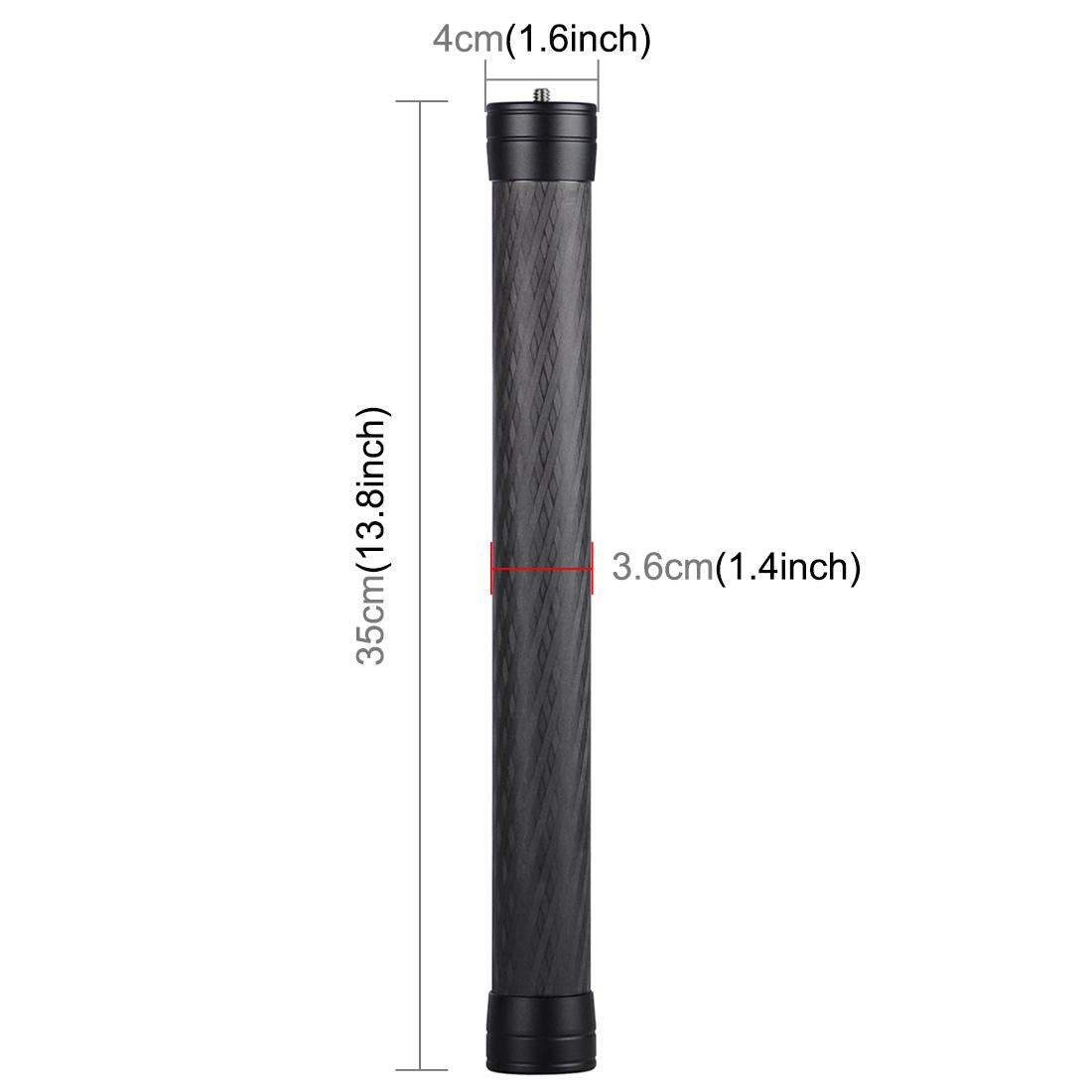 35cm Carbon Fiber Monopod Extension for Gimbal - Red 11