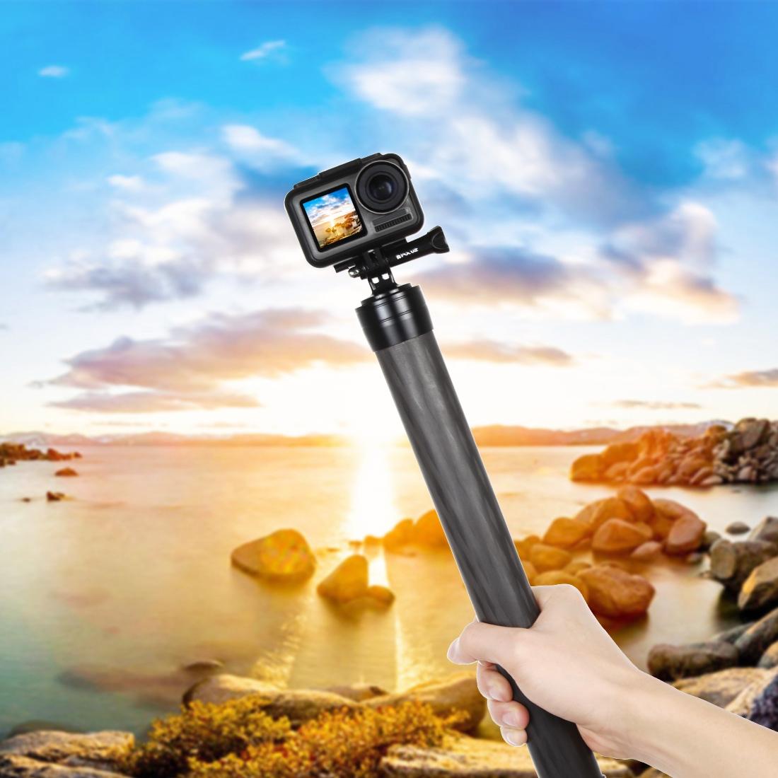 35cm Carbon Fiber Monopod Extension for Gimbal - Red 14