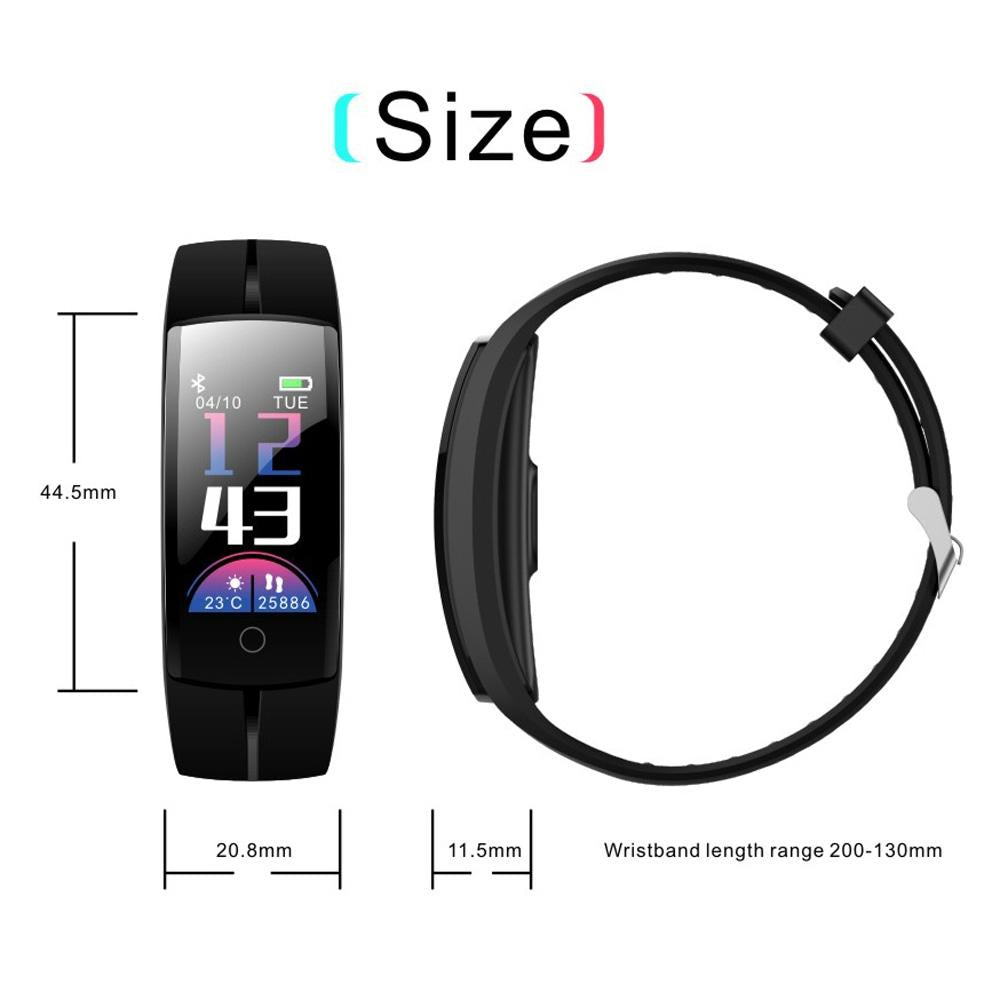 Waterproof Tft Smart Bracelet With Call / Heart / Sleep / Sedentary / Bp Monitoring - Red 3