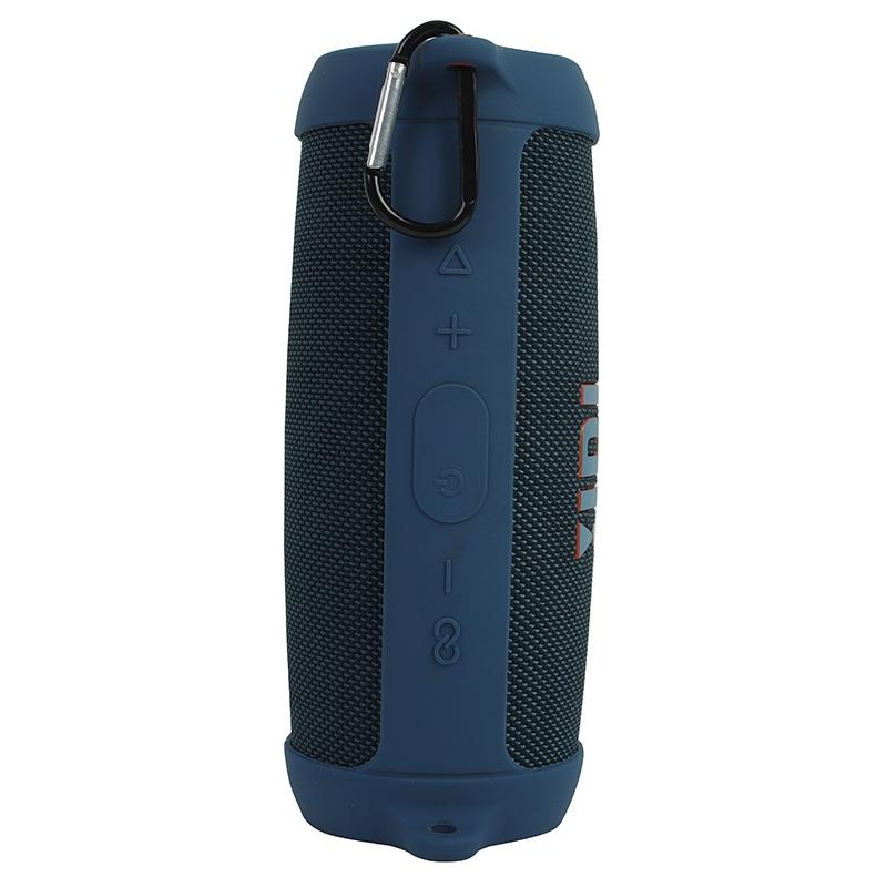 Portable Silicone Speaker Cover with Shoulder Strap & Carabiner for Jbl Charge 5 - Red 6