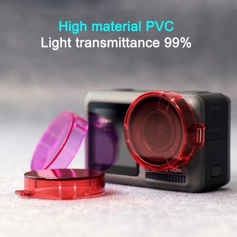 Round Lens Filter for Dji Action Camera - Red 7