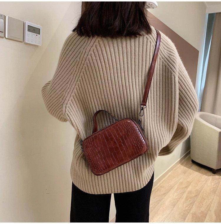 Red Pu Shoulder Bag For Women Casual Messenger Handbag 3