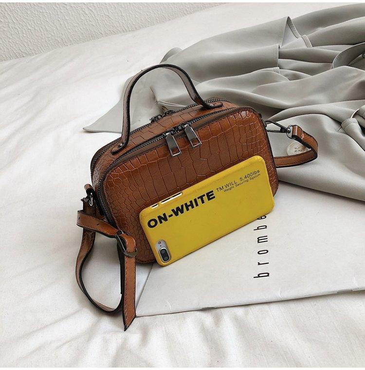 Red Pu Shoulder Bag For Women Casual Messenger Handbag 4