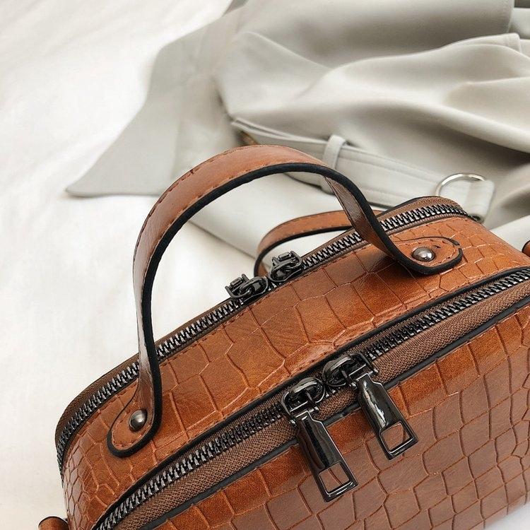 Red Pu Shoulder Bag For Women Casual Messenger Handbag 5