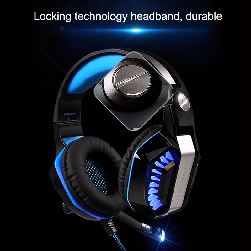 Stereo Gaming Headset With Mic & Led For Ps4 Smartphone Tablet Pc - Red 5