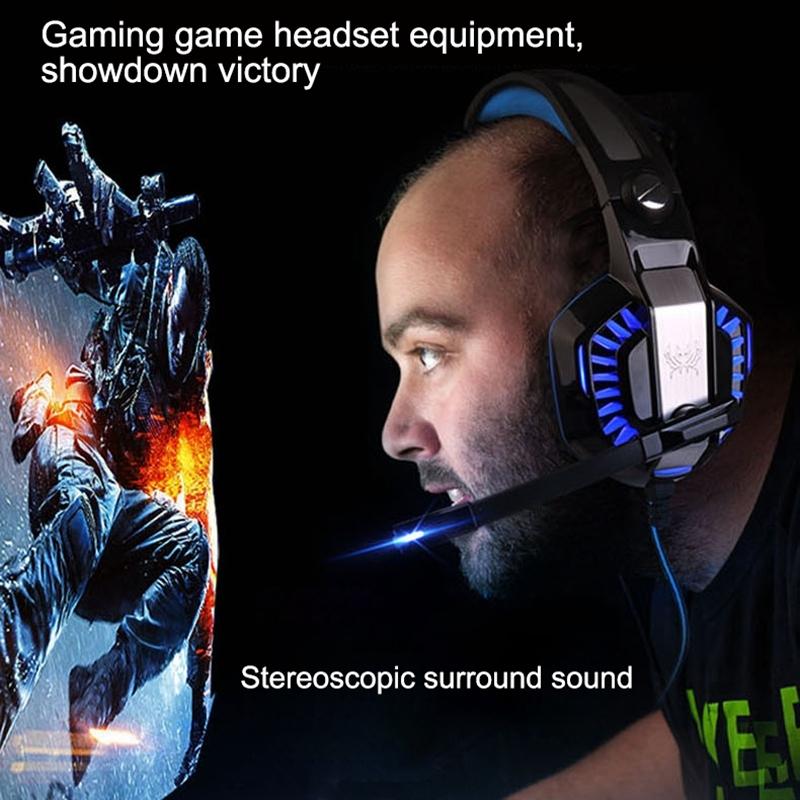 Stereo Gaming Headset With Mic & Led For Ps4 Smartphone Tablet Pc - Red 8