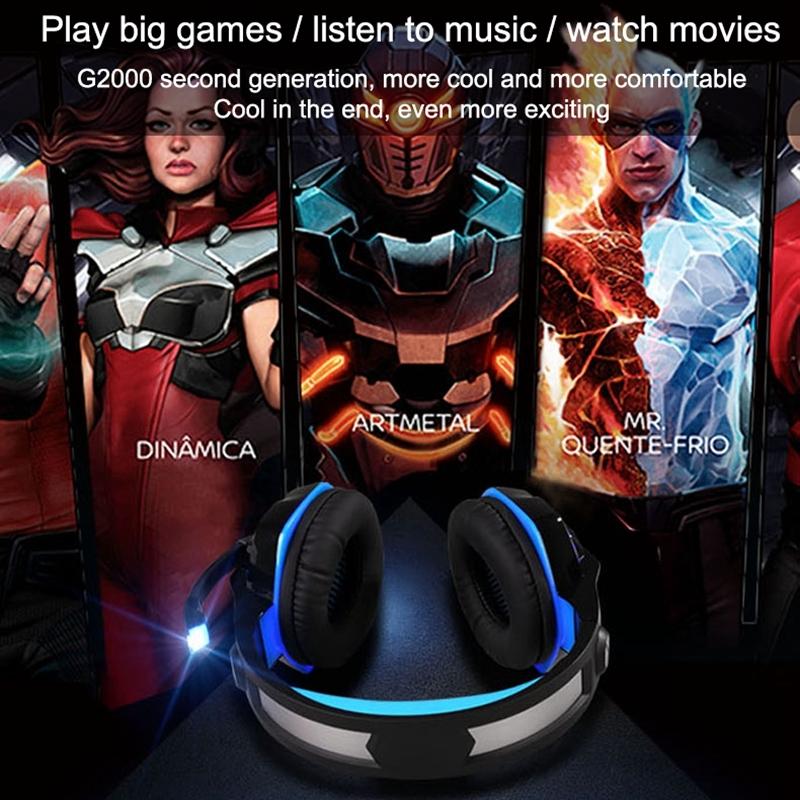 Stereo Gaming Headset With Mic & Led For Ps4 Smartphone Tablet Pc - Red 9