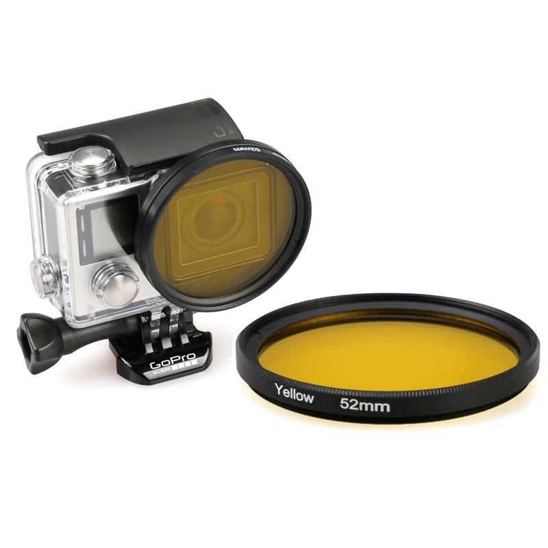 Uv Lens Filter for Gopro Hero 4 / 3 - 52mm Round Circle - Red 8