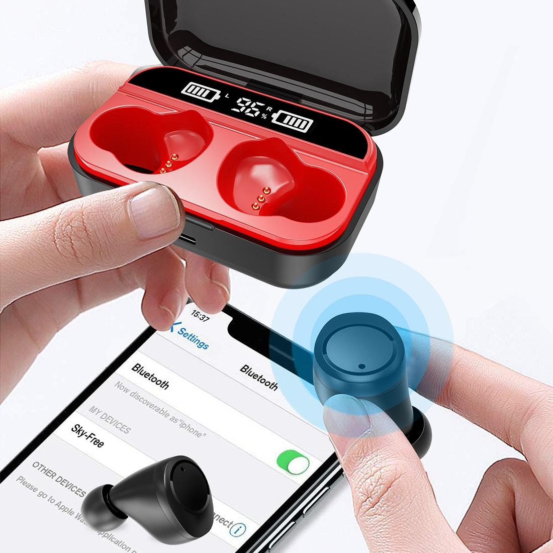 Wireless Stereo Headset with Charging Case and Digital Display - X5 Tws Bluetooth V5.0 4