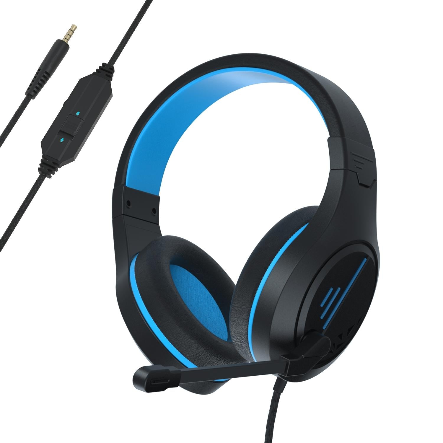 3.5Mm Noise-Canceling Gaming Headset With Retractable Mic - Black Red 9