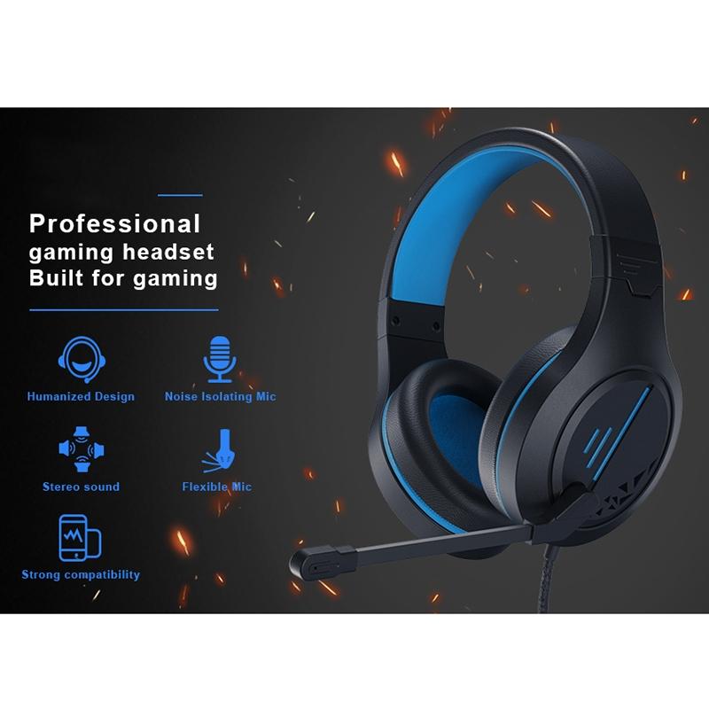 3.5Mm Noise-Canceling Gaming Headset With Retractable Mic - Black Red 10