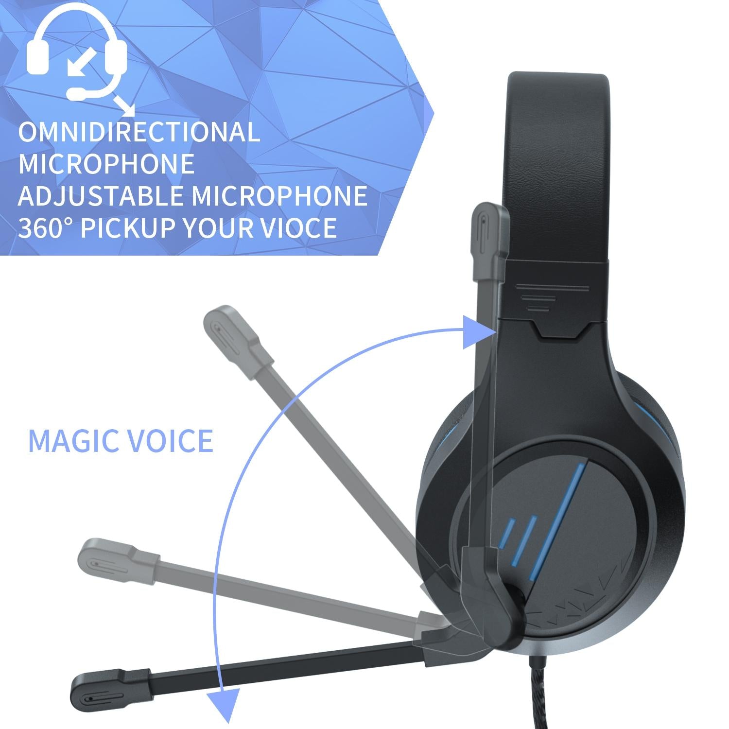 3.5Mm Noise-Canceling Gaming Headset With Retractable Mic - Black Red 12