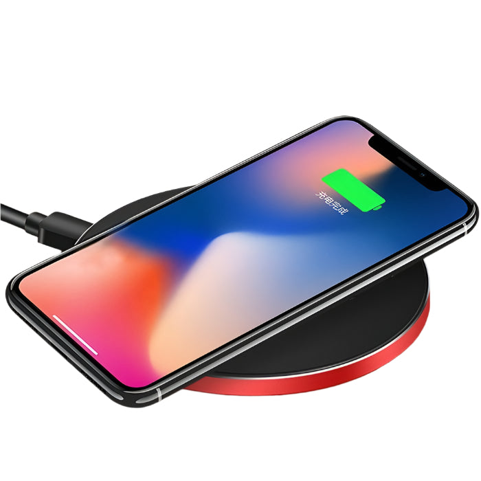 Ultra Thin Wireless Fast Charging Pad - Black Red 14