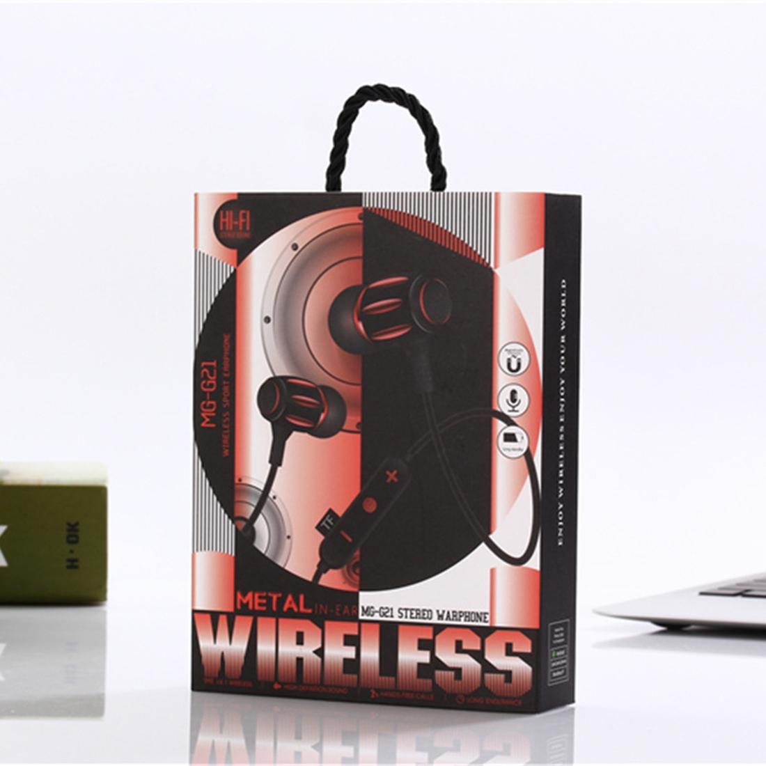 Sport Wireless Bluetooth 5.0 Earphones - Mg-g17 4.2 - Black Red 10