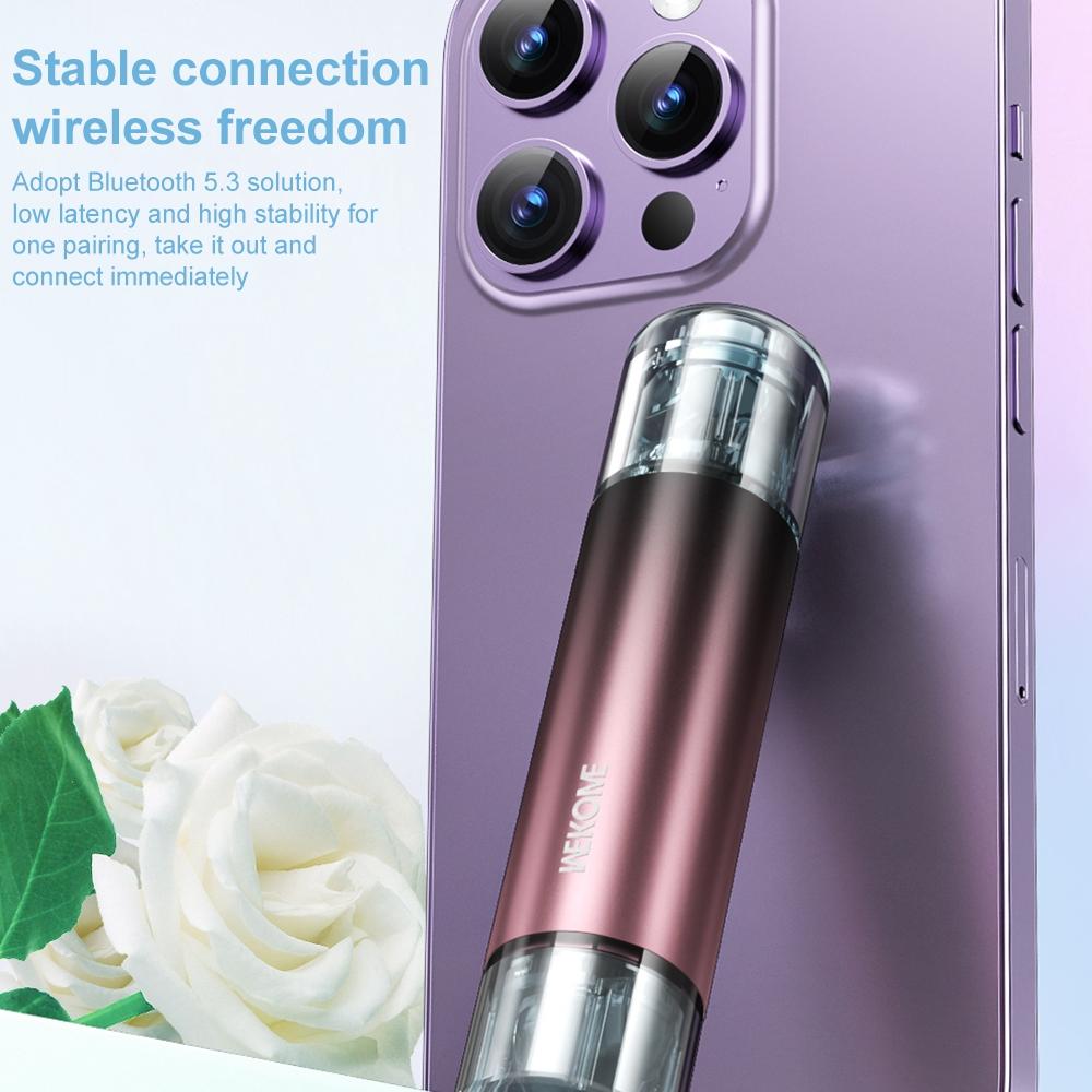 V55 Wireless Bluetooth Earphones with Fragrance - Compact and Stylish - Gradient Red 7