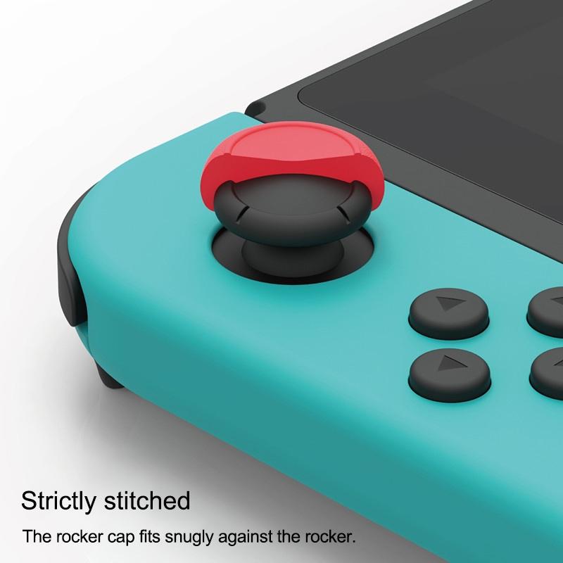 Joycon Rocker Cap Set for Switch Gamepad - Blue + Red 4