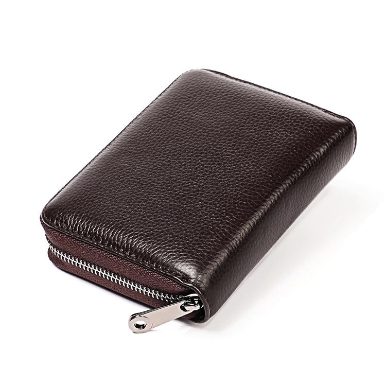 Leather Rfid Wallet - Sleek and Secure - Rose Red 10