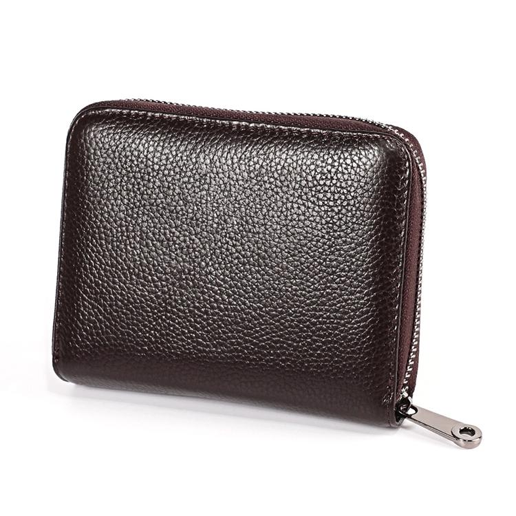 Leather Rfid Wallet - Sleek and Secure - Rose Red 11