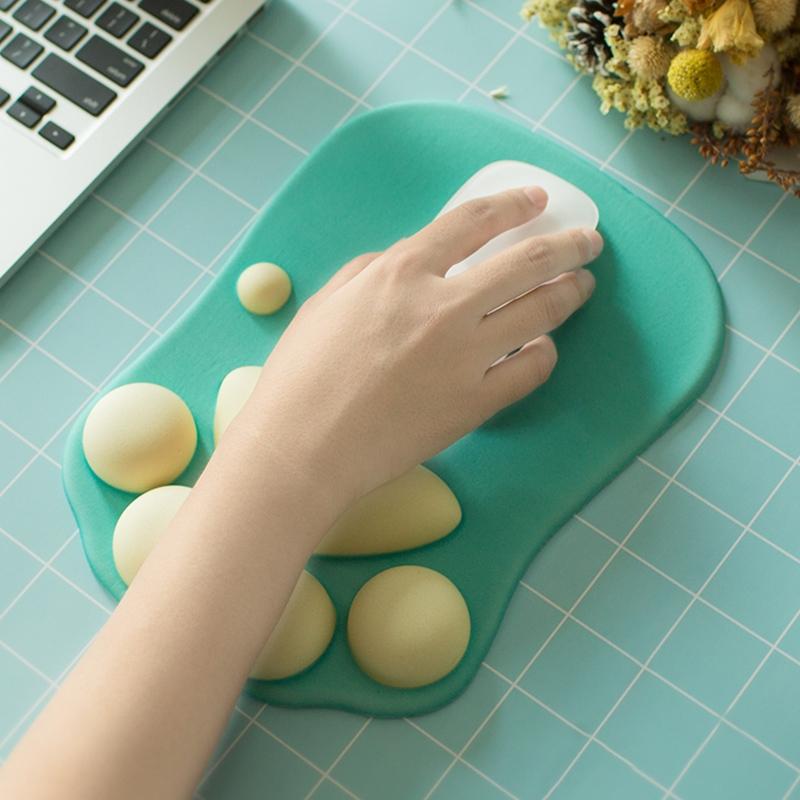 Soft Non Slip Cat Claw Mouse Pad - Rose Red 6