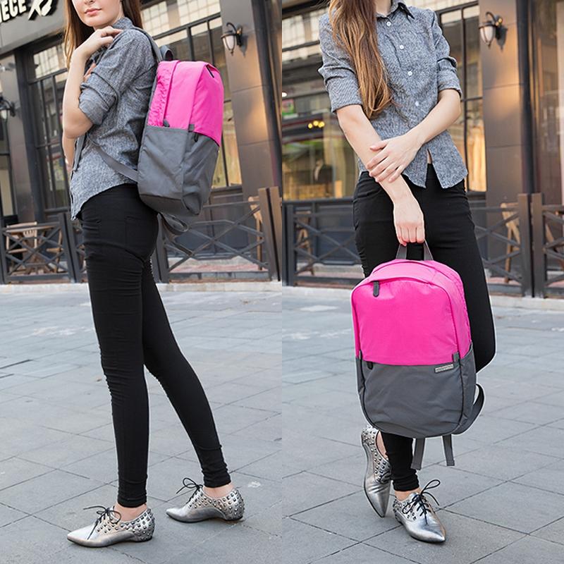 Xy Series Multi-functional Backpack for 13.3 Inch Laptop - Fashion Colour Matching - Rose Red 5