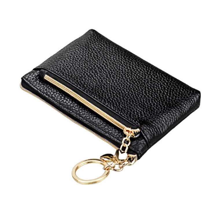 Spacious Litchi Texture Rfid Hand Wallet - Rose Red 5