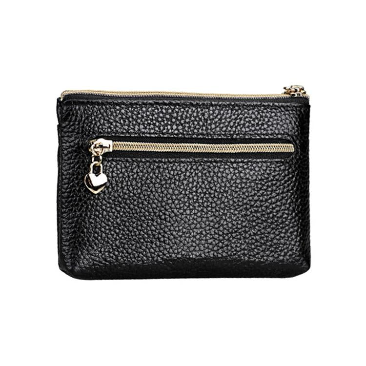Spacious Litchi Texture Rfid Hand Wallet - Rose Red 6