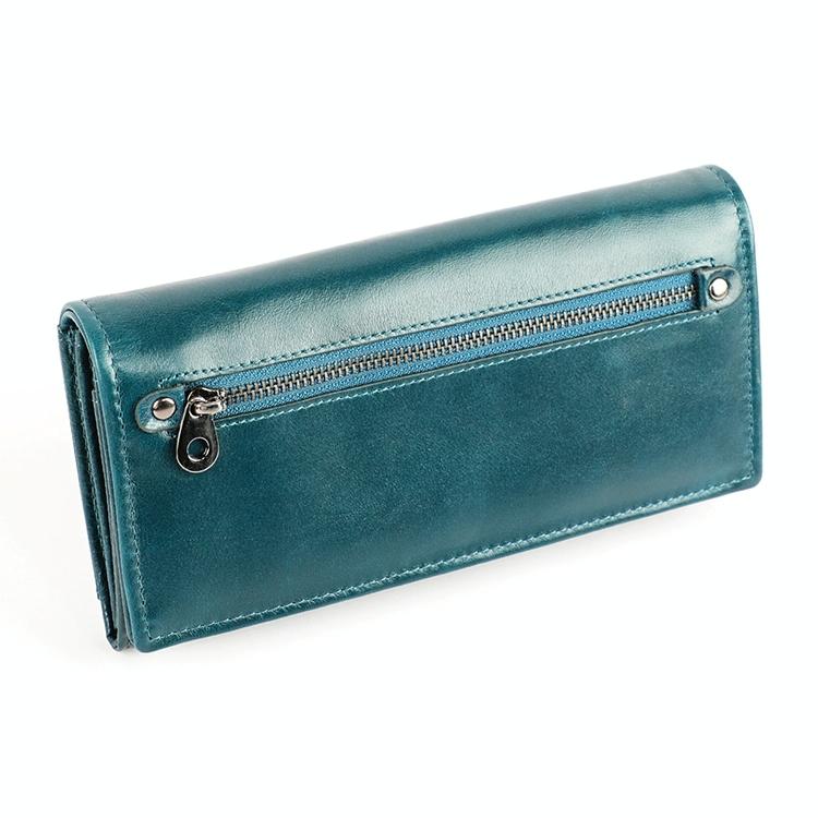 Versatile Retro Leather Rfid Lady Wallet - Wine Red 7