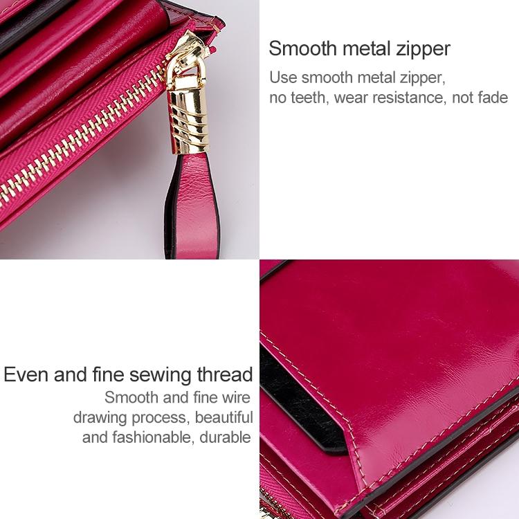 Detachable Card Holder Women Leather Wallet - Blue Rfid - Ccb6684Zr 7