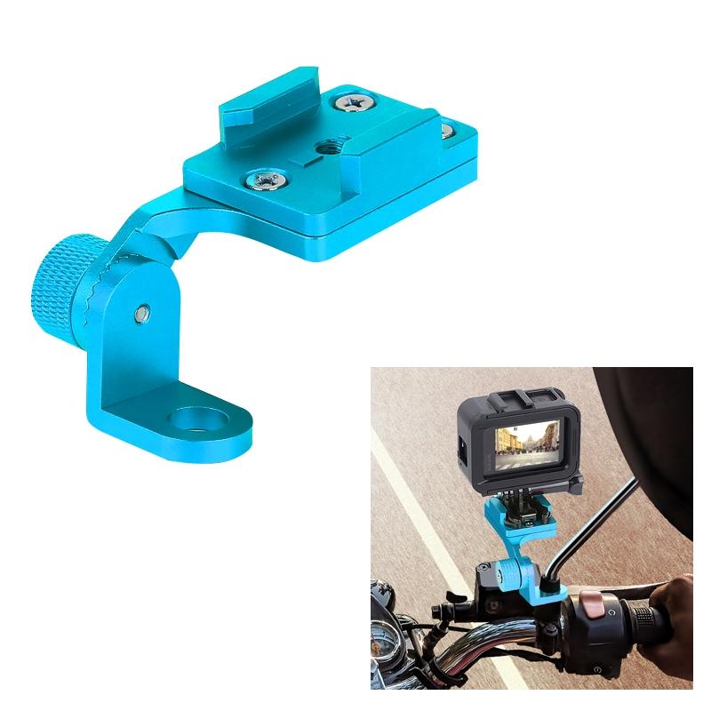 Universal Motorcycle Phone Bracket for Action Cameras - Silver 12