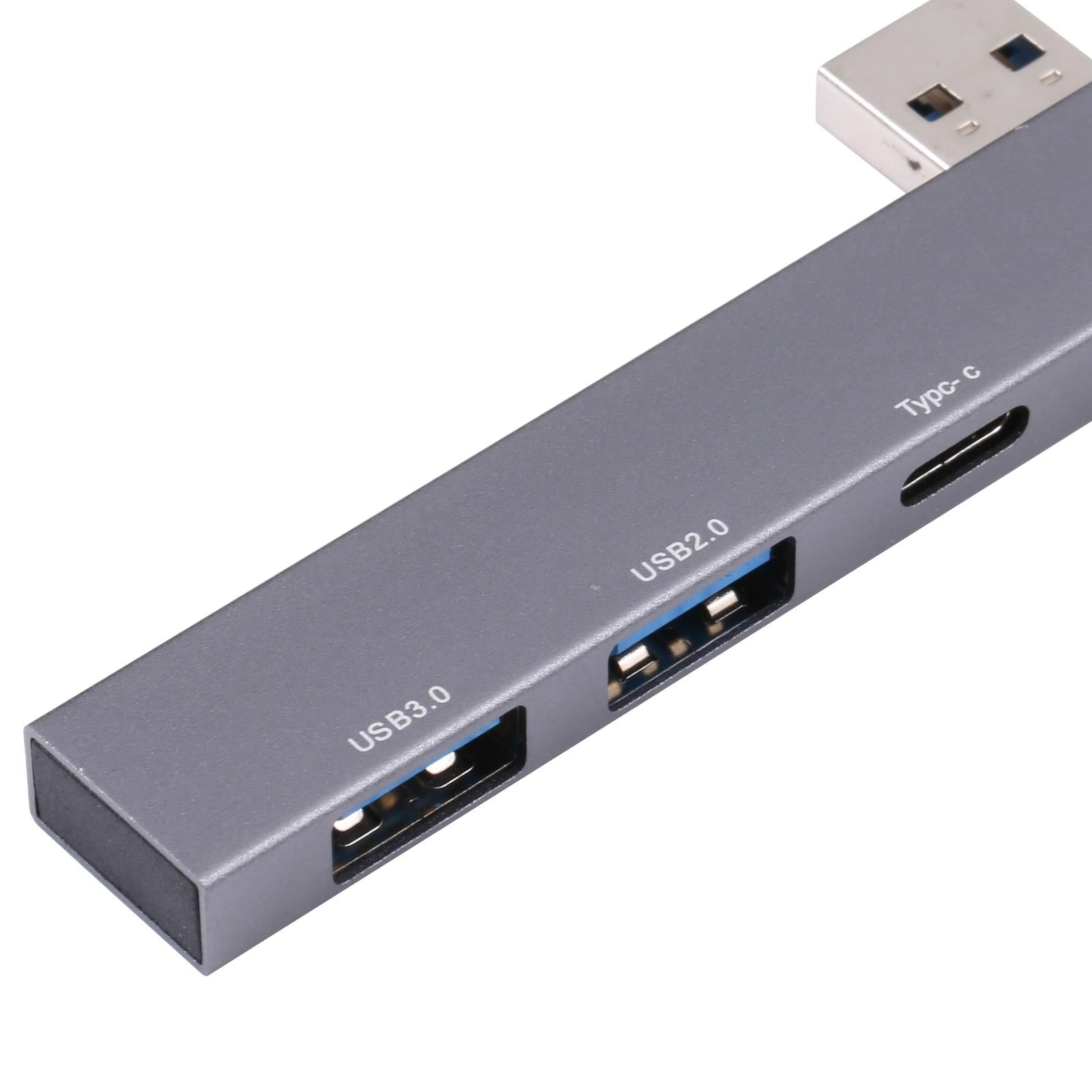 Usb Male To Usb 2.0+3.0+C Female Adapter Gray 4