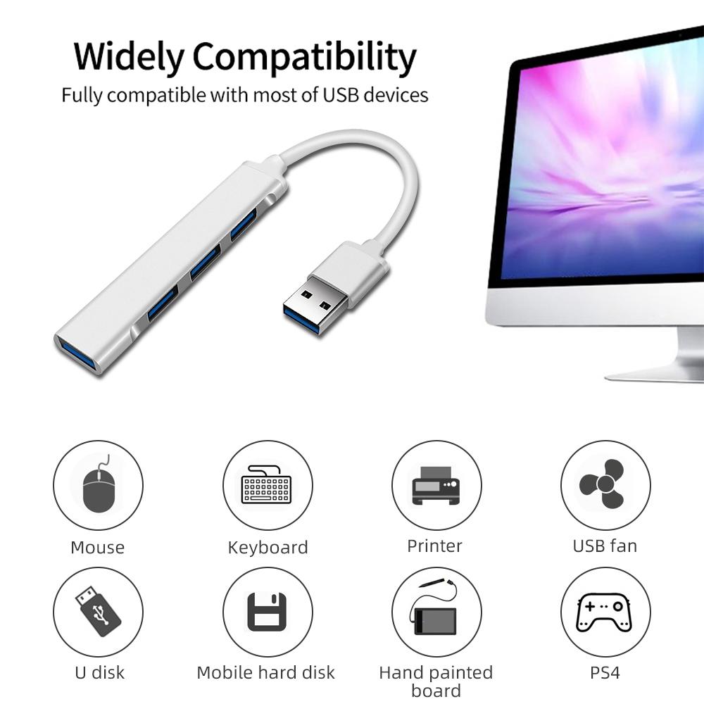 Usb 3.0 Multi-Port Splitter Adapter Silver 5