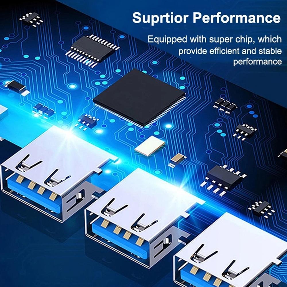 Usb 3.0 Multi-Port Splitter Adapter Silver 7
