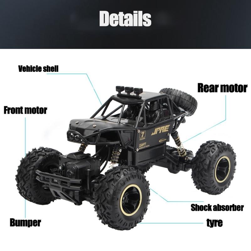 Off-road Climbing Car with 2.4ghz Remote Control and Double Motors - Silver 8