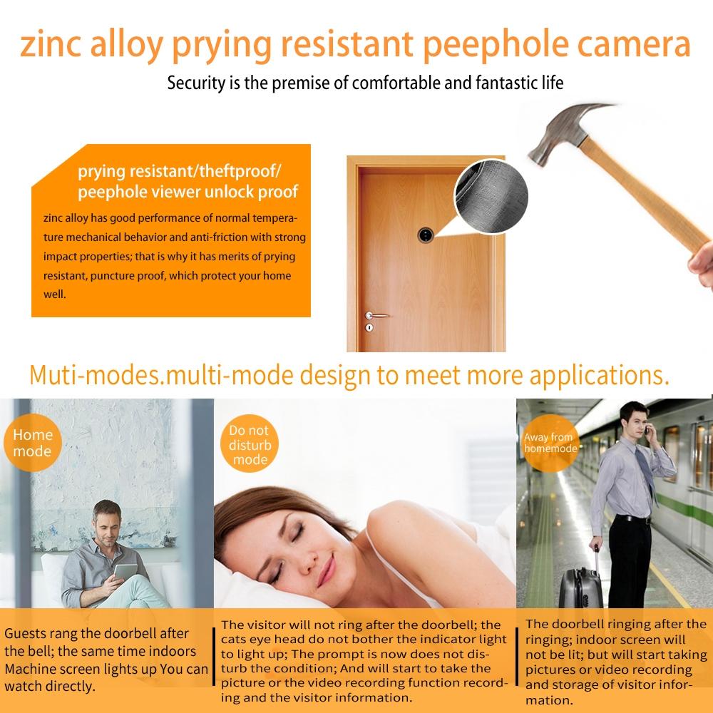 2.4 Screen 2.0Mp Security Camera With Tf Card Slot - Silver 4