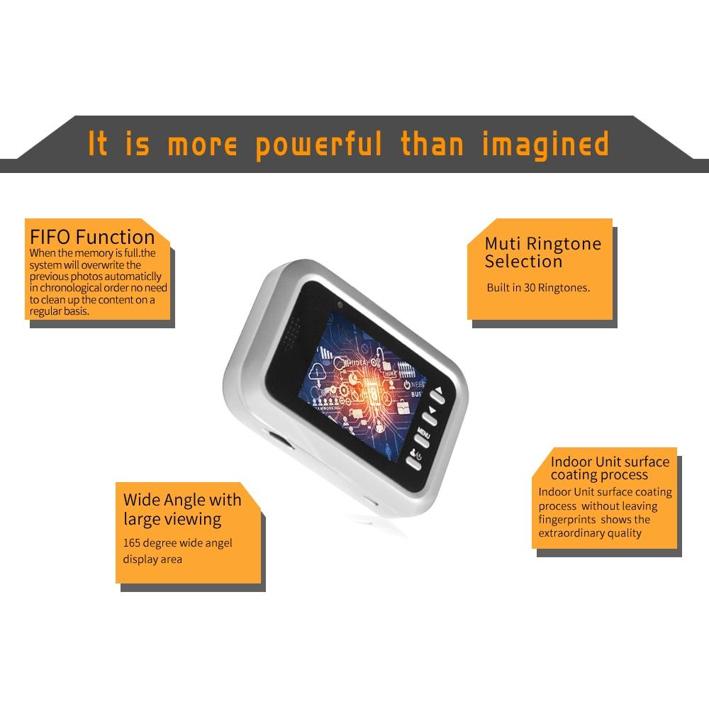 2.4 Screen 2.0Mp Security Camera With Tf Card Slot - Silver 10
