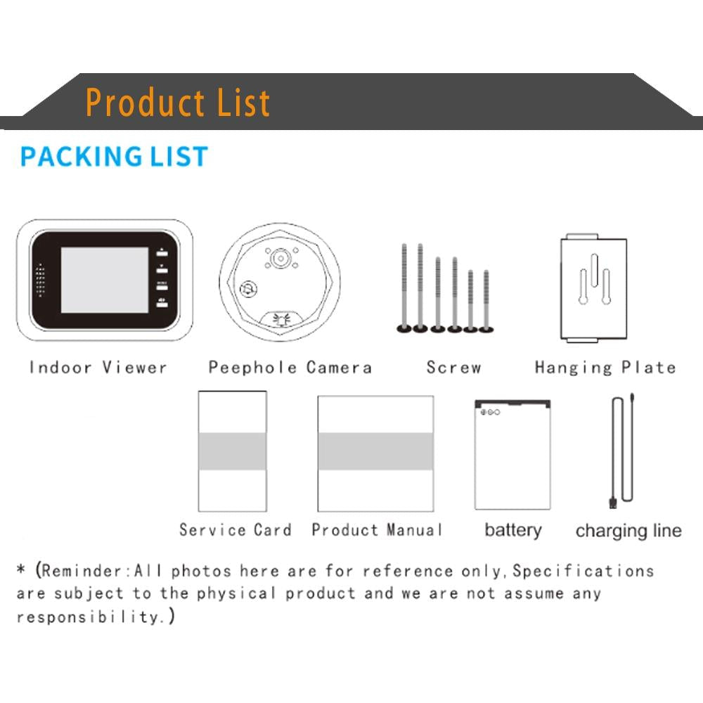 2.4 Screen 2.0Mp Security Camera With Tf Card Slot - Silver 11