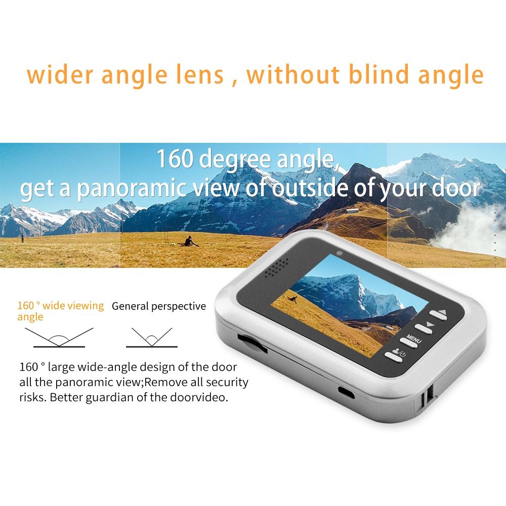 2.4 Screen 2.0Mp Security Camera With Tf Card Slot - Silver 14