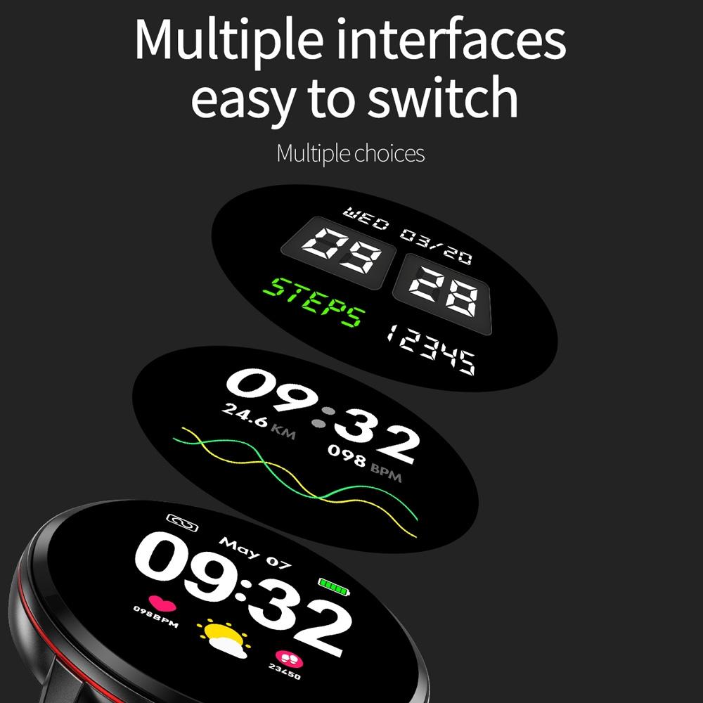 Waterproof Smart Bracelet With Colour Screen - Call Heart Bp Sleep Oxygen Monitoring - Silver 6