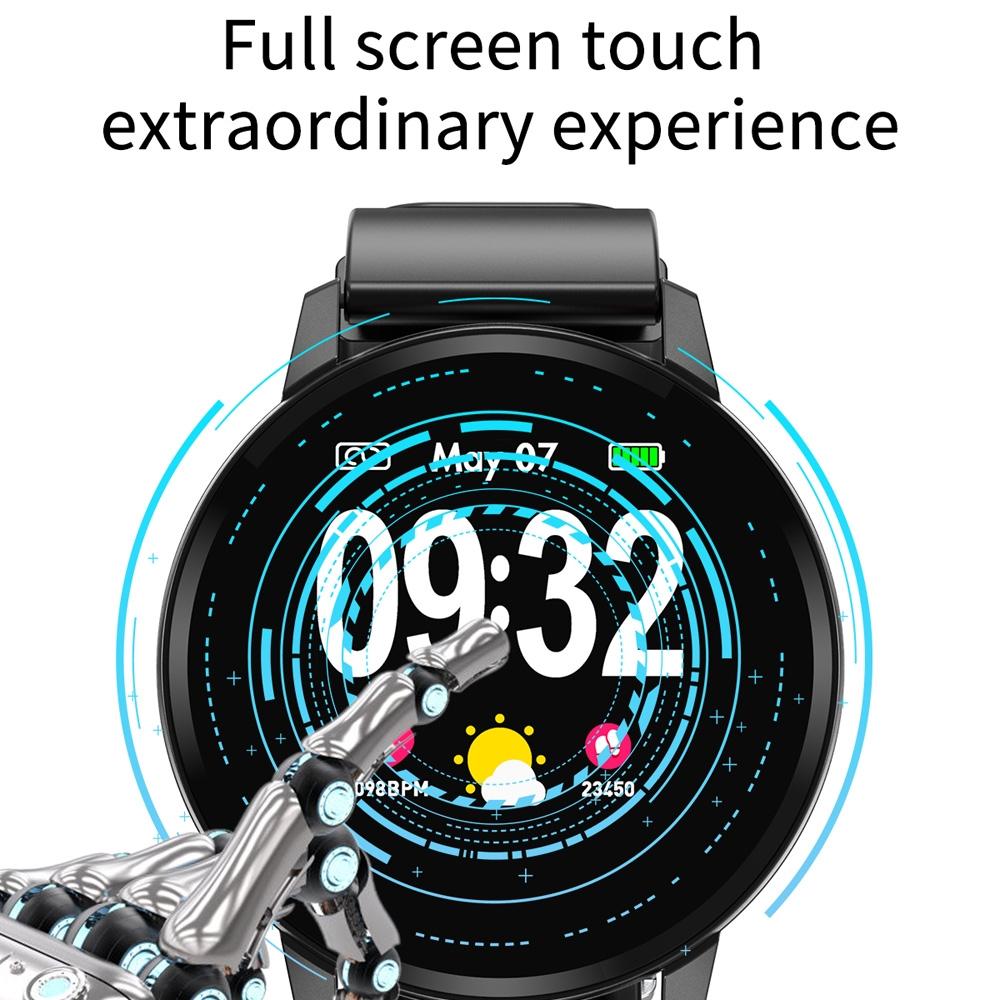 Waterproof Smart Bracelet With Colour Screen - Call Heart Bp Sleep Oxygen Monitoring - Silver 12