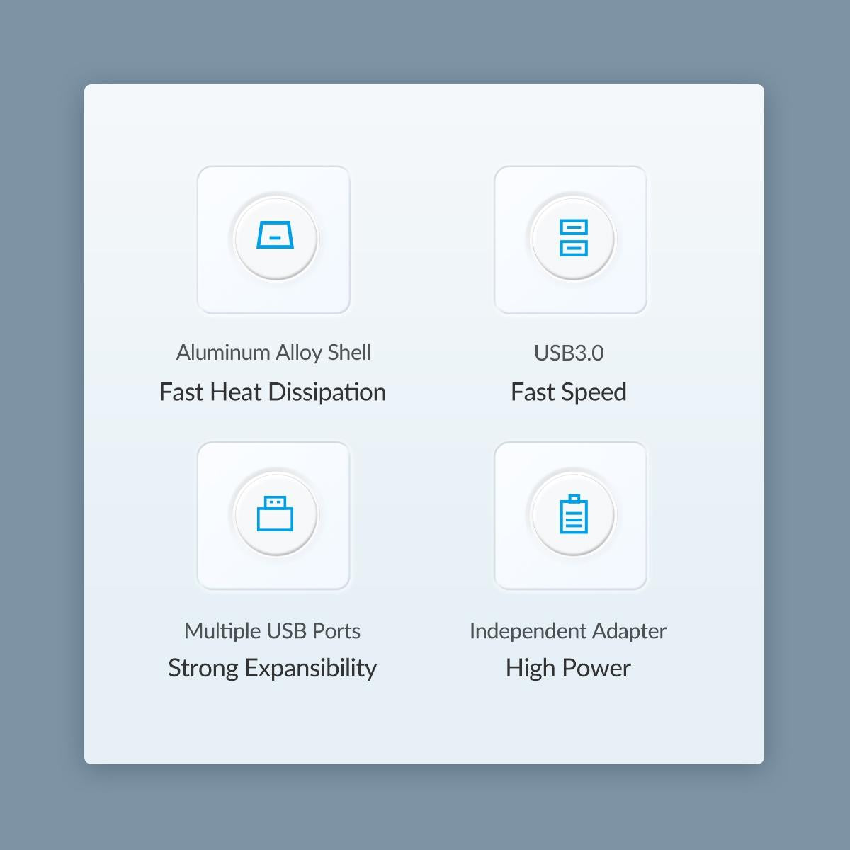 3-Port Usb 3.2 Hub With Card Reader Silver 6