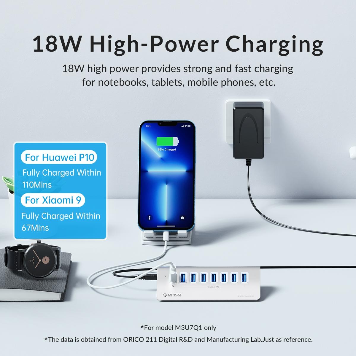 3-Port Usb 3.2 Hub With Card Reader Silver 11