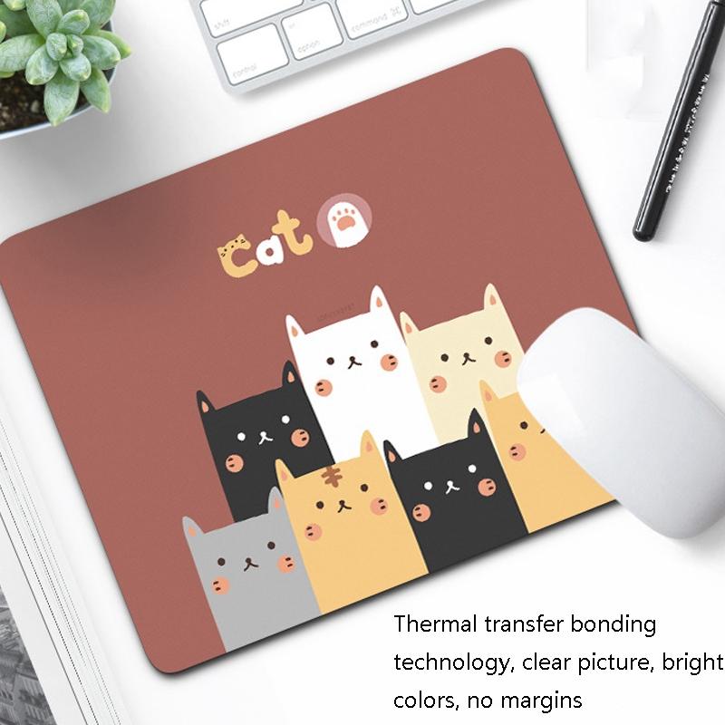 6 Piece Non Slip Mouse Pad Set 21 X 26Cm Thick Rubber Anti Skid Durable - Beach  Family 5