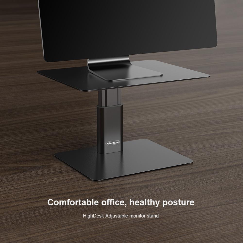 Black Adjustable Desk Stand for Laptop and Monitor - Eda0011511S 7