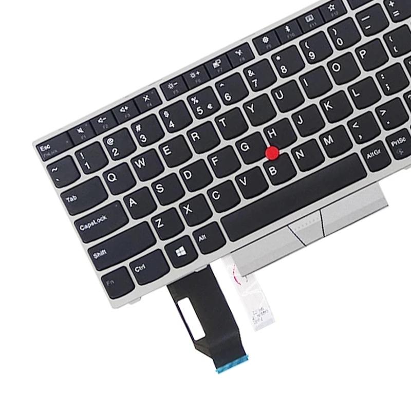 Lenovo Thinkpad E580 / E585 / E590 / E595 / T590 / P52 / P72 / P53 / P73 Keyboard - us Version - Silver 5