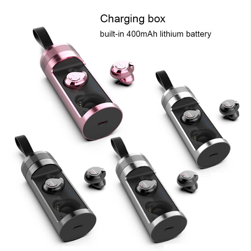 Wireless Stereo Earphones with Charging Box - Sardine F8 Tws Bluetooth V5.0 - Silver 6
