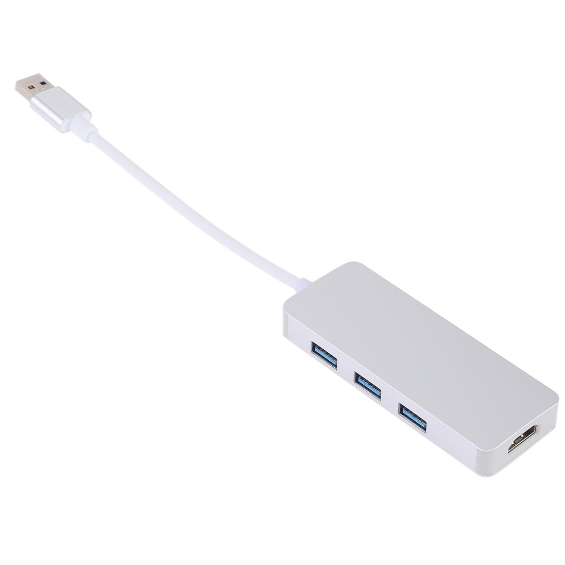 3-In-1 Usb 3.0 To Hdmi Adapter Silver